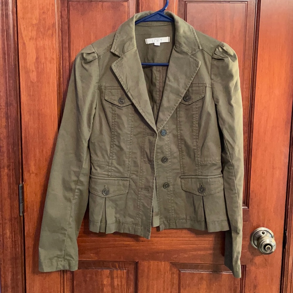 Olive Green Ann Taylor Loft Jacket